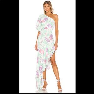 Lovers + Friends Marcela Maxi One Shoulder Floral Dress- Revolve